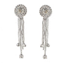 Hania Jewels Silver Plated Austrain Stone Dangler Earrings