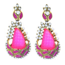 Hania Jewels Gold Plated Austrain Stone Dangler Earrings