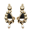 Hania Jewels Gold Plated Austrain Stone Dangler Earrings