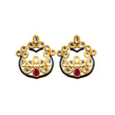 Hania Jewels Gold Plated Kundan Stone Studs Earrings