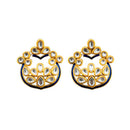 Hania Jewels Gold Plated Kundan Stone Studs Earrings