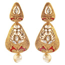 Hania Jewels Gold Plated Crystal Stone Dangler Earrings