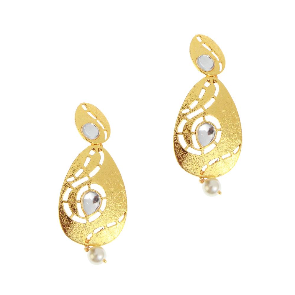 Hania Jewels Gold Plated Dangler Earrings