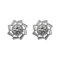 Urthn Cubic Zirconia Stone Classic Stud Earrings