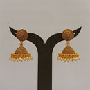 Dariyalal Sales Gold Plated Pearl Jhumki Earrings