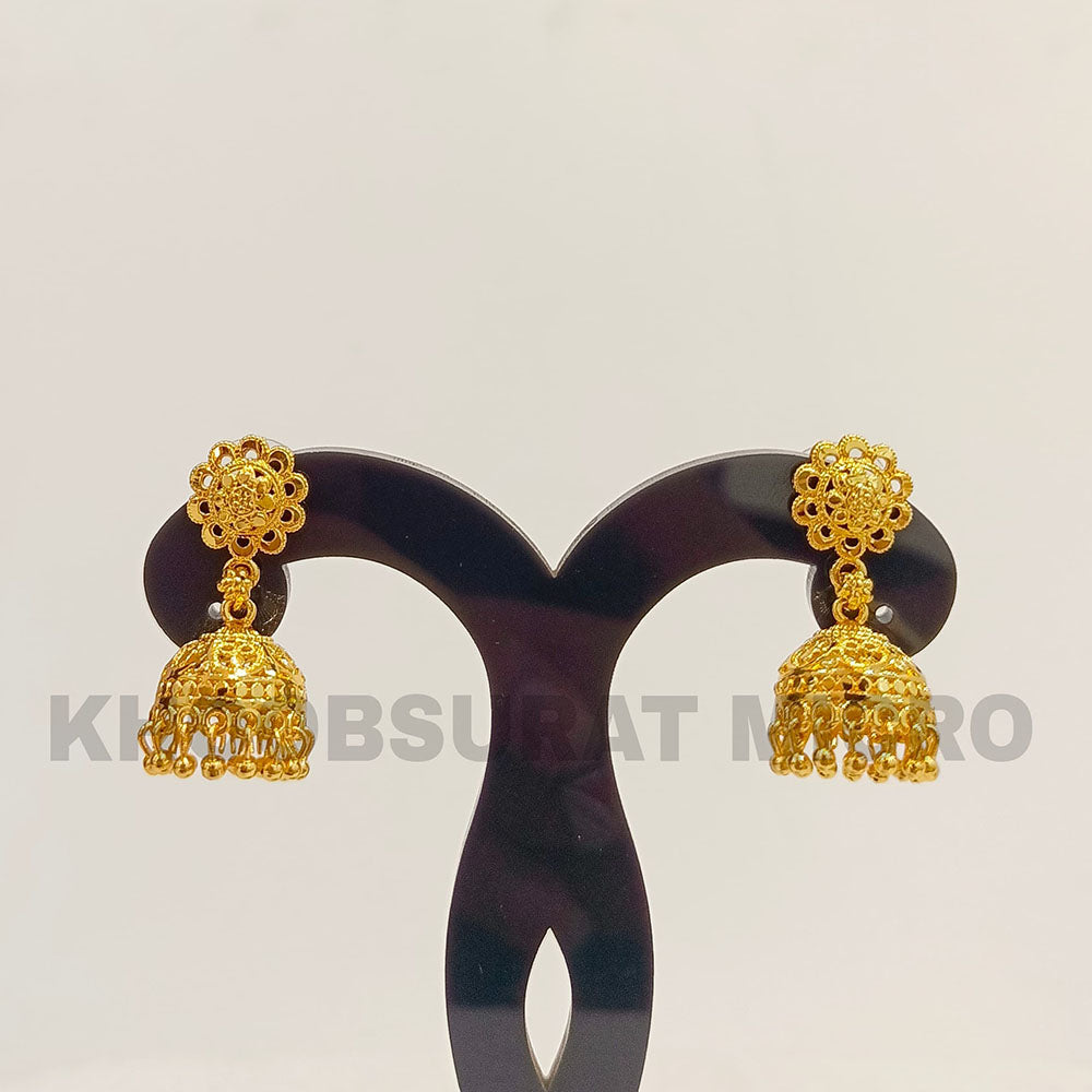 Dariyalal Sales Gold Plated Jhumki Earrings