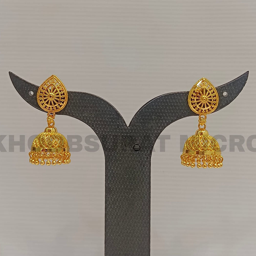 Dariyalal Sales Gold Plated Jhumki Earrings