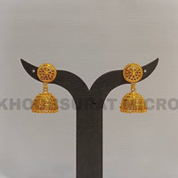 Dariyalal Sales Gold Plated Jhumki Earrings