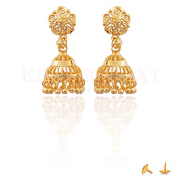 Dariyalal Sales Gold Plated Jhumki Earrings