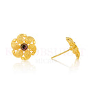 Dariyalal Sales Gold Plated Pota Stone Stud Earrings
