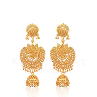 Dariyalal Sales Gold Plated Jhumki Earrings