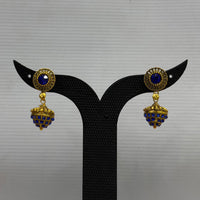 Dariyalal Sales Royal Pota Stone And Pearl Ethnic Jhumki Earrings (Pack of 12 & 24)
