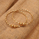 Darshana Jewels Gold Plated Pearls Bangles Set
