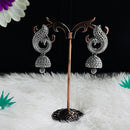 VM Imitation Vintage Look Oxidised Plated Jhumki Earrings