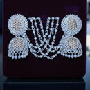 VM Antique Royal Antique Austrian Stone And Beads Jhumki Earrings