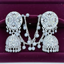 VM Antique Royal Antique Austrian Stone And Beads Jhumki Earrings