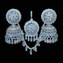 VM Antique Royal Antique Austrian Stone And Beads Jhumki Earrings