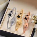 VM Imitation Designer Star-Shaped Openable Bracelet