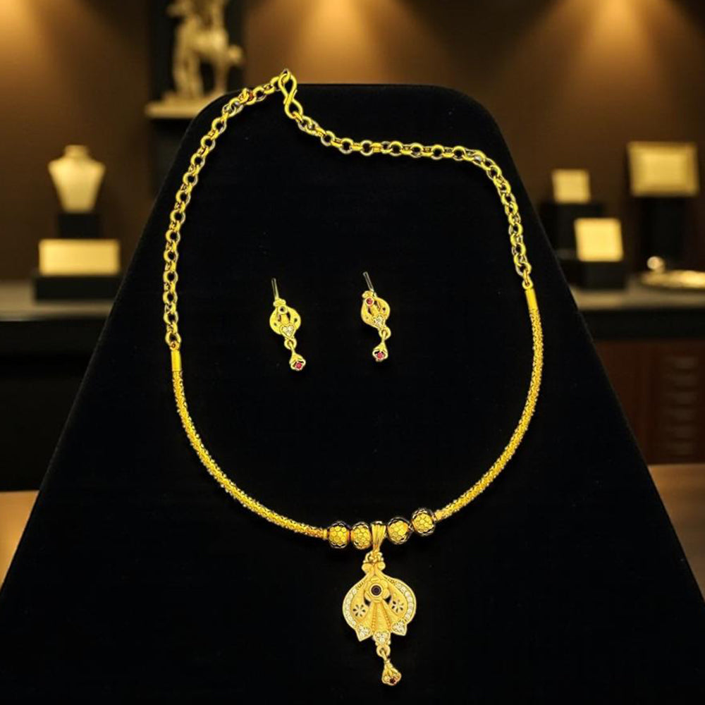 VM Imitation Ethnic Austrian Stone Necklace Set