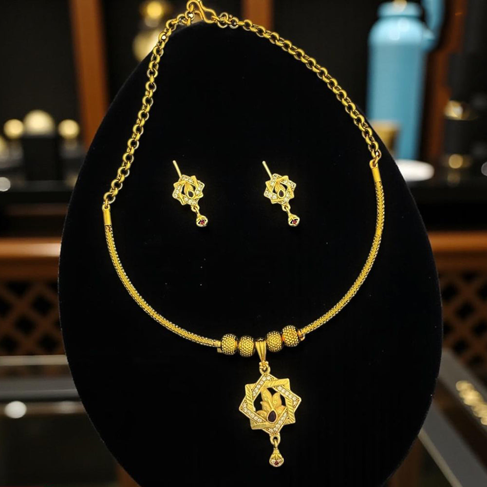 VM Imitation Ethnic Austrian Stone Necklace Set