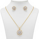 VM Imitation Premium Sparkling Crystal Stone Pendant Set