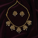 VM Imitation Fancy Austrian Stone And Pearl Statement Necklace Set