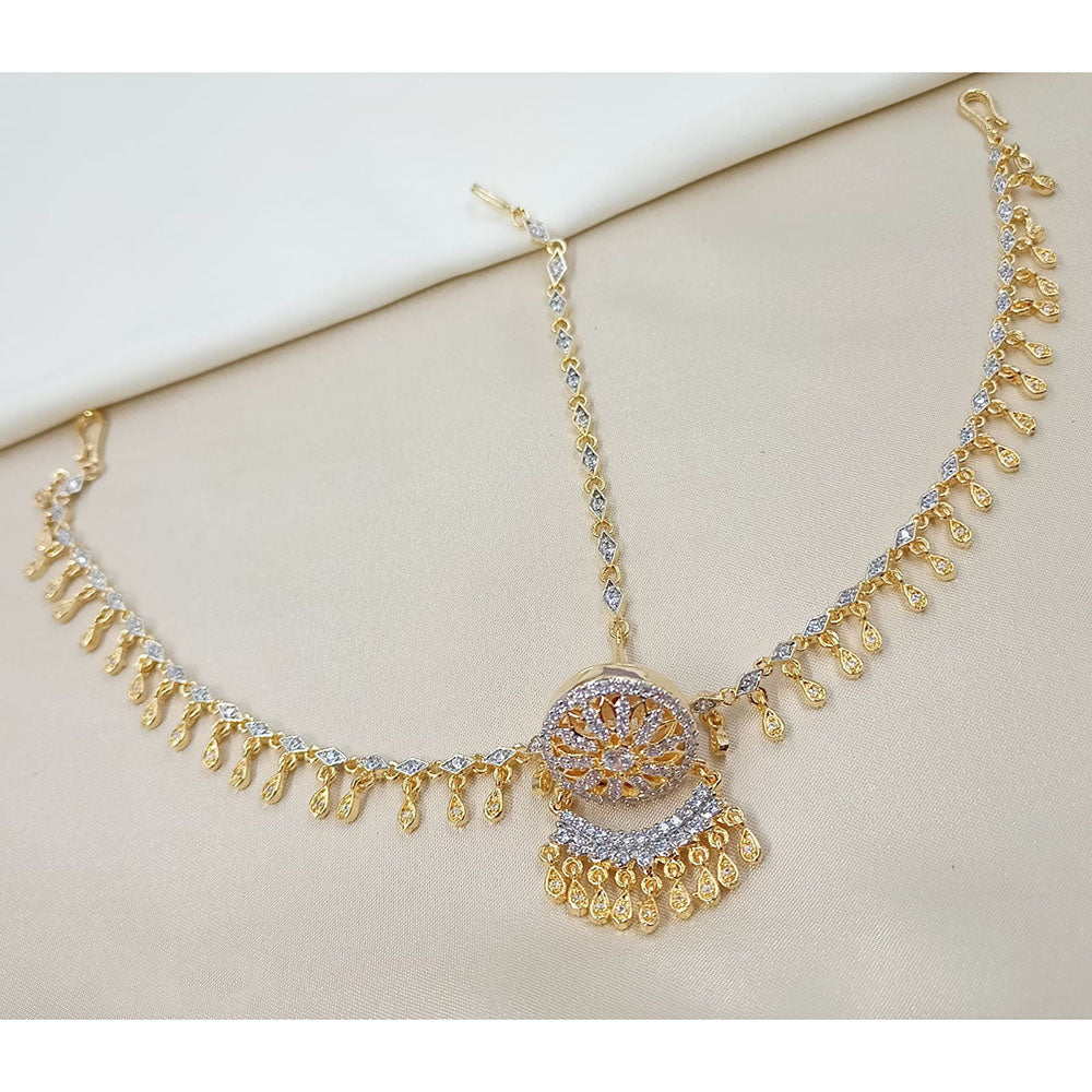 NAFJ Shine Collection Austrian Stone Damini Maangtikka