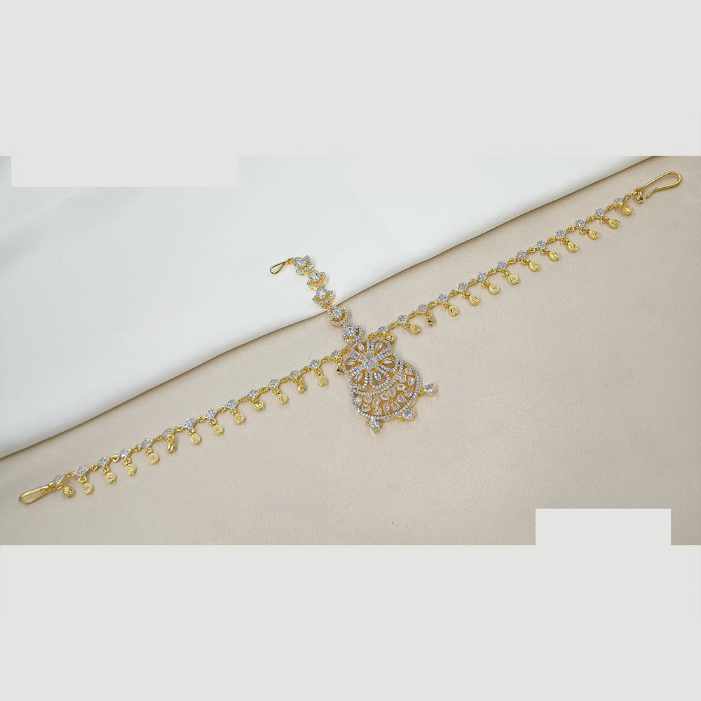 NAFJ Shine Collection Austrian Stone Damini Maangtikka