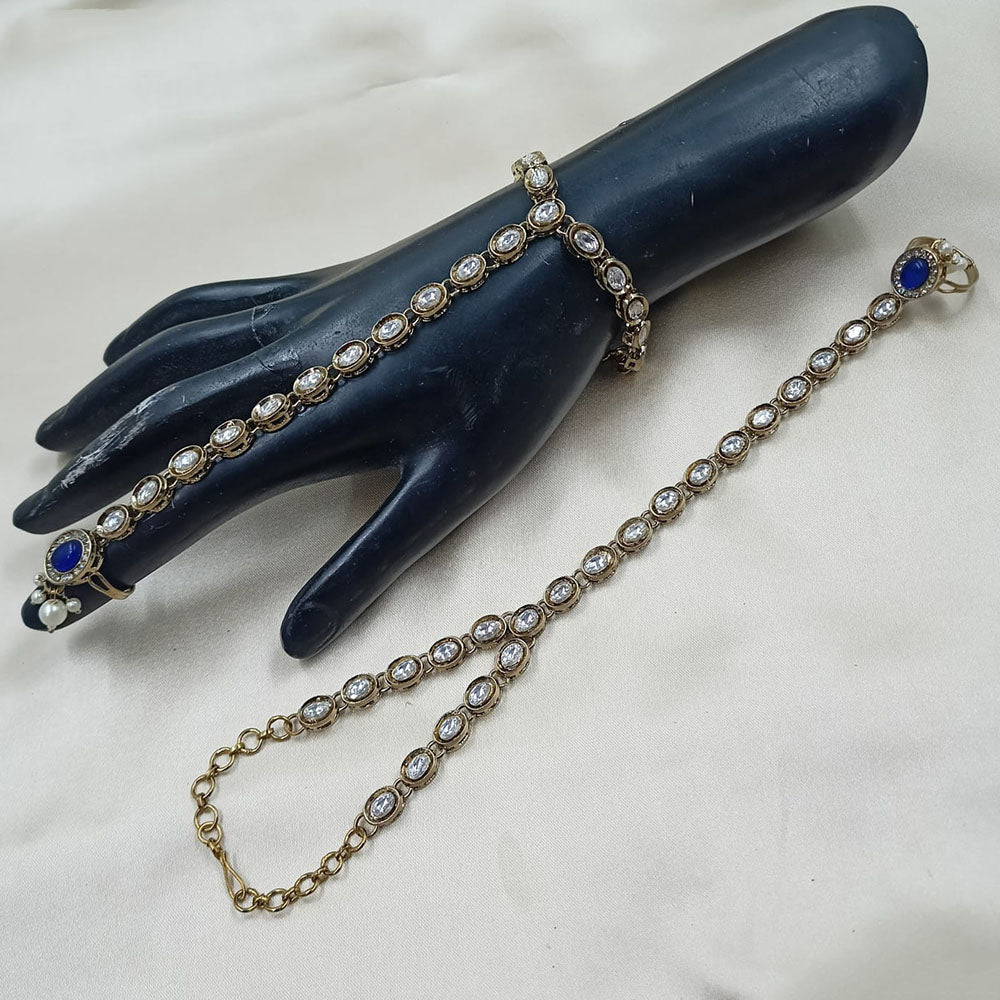 NAFJ Pota Stone And Pearl Designer Hand Harness