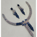 NAFJ Royal Look American Diamond Necklace Set