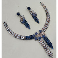 NAFJ Royal Look American Diamond Necklace Set