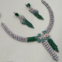 NAFJ Royal Look American Diamond Necklace Set