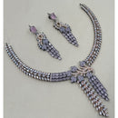 NAFJ Royal Look American Diamond Necklace Set