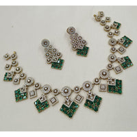 NAFJ Royal Look American Diamond Necklace Set