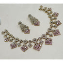NAFJ Royal Look American Diamond Necklace Set