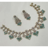 NAFJ Royal Look American Diamond Necklace Set