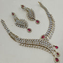 NAFJ Royal Look American Diamond Necklace Set