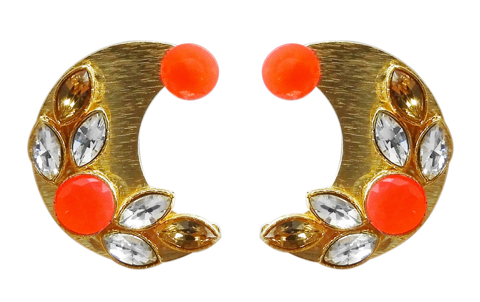 Hania Jewels Stylish Moon Studs Earrings