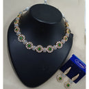 NAFJ Royal Sparkle American Daimond And Austrian Stone Necklace Set