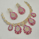 NAFJ Royal Sparkle American Daimond And Austrian Stone Necklace Set