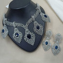 NAFJ Royal Sparkle American Daimond And Austrian Stone Necklace Set