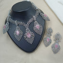 NAFJ Royal Sparkle American Daimond And Austrian Stone Necklace Set