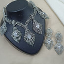 NAFJ Royal Sparkle American Daimond And Austrian Stone Necklace Set