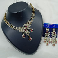 NAFJ Royal Sparkle American Daimond And Austrian Stone Necklace Set