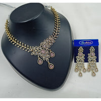 NAFJ Royal Sparkle American Daimond And Austrian Stone Necklace Set