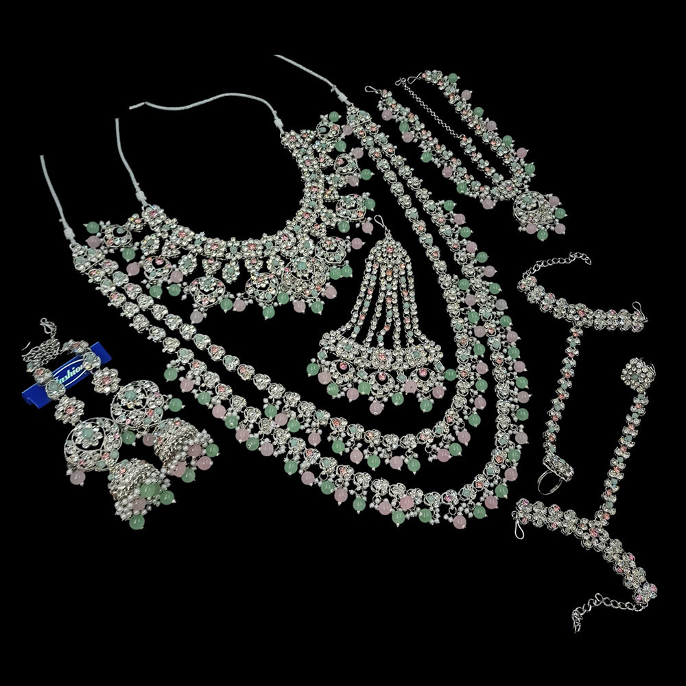 NAFJ Grand Austrian Stone Wedding Special Beaded Bridal Set