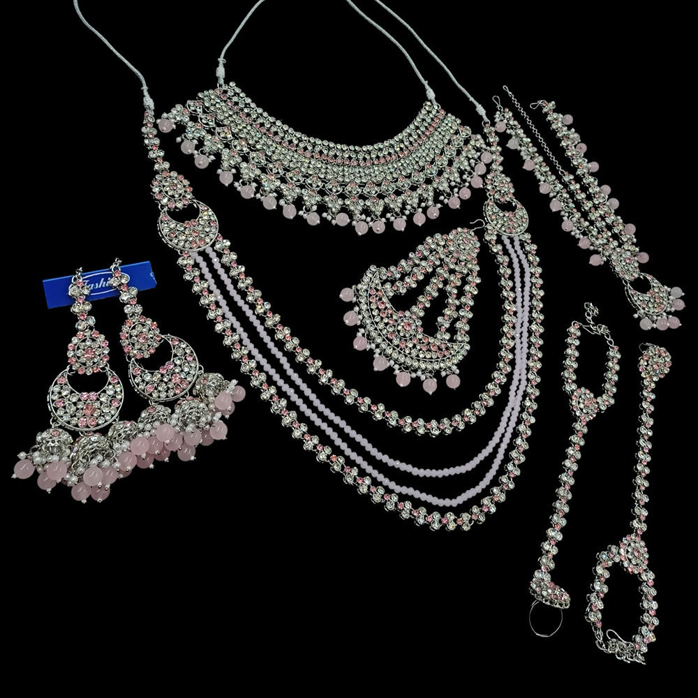 NAFJ Grand Austrian Stone Wedding Special Beaded Bridal Set