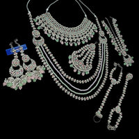 NAFJ Grand Austrian Stone Wedding Special Beaded Bridal Set