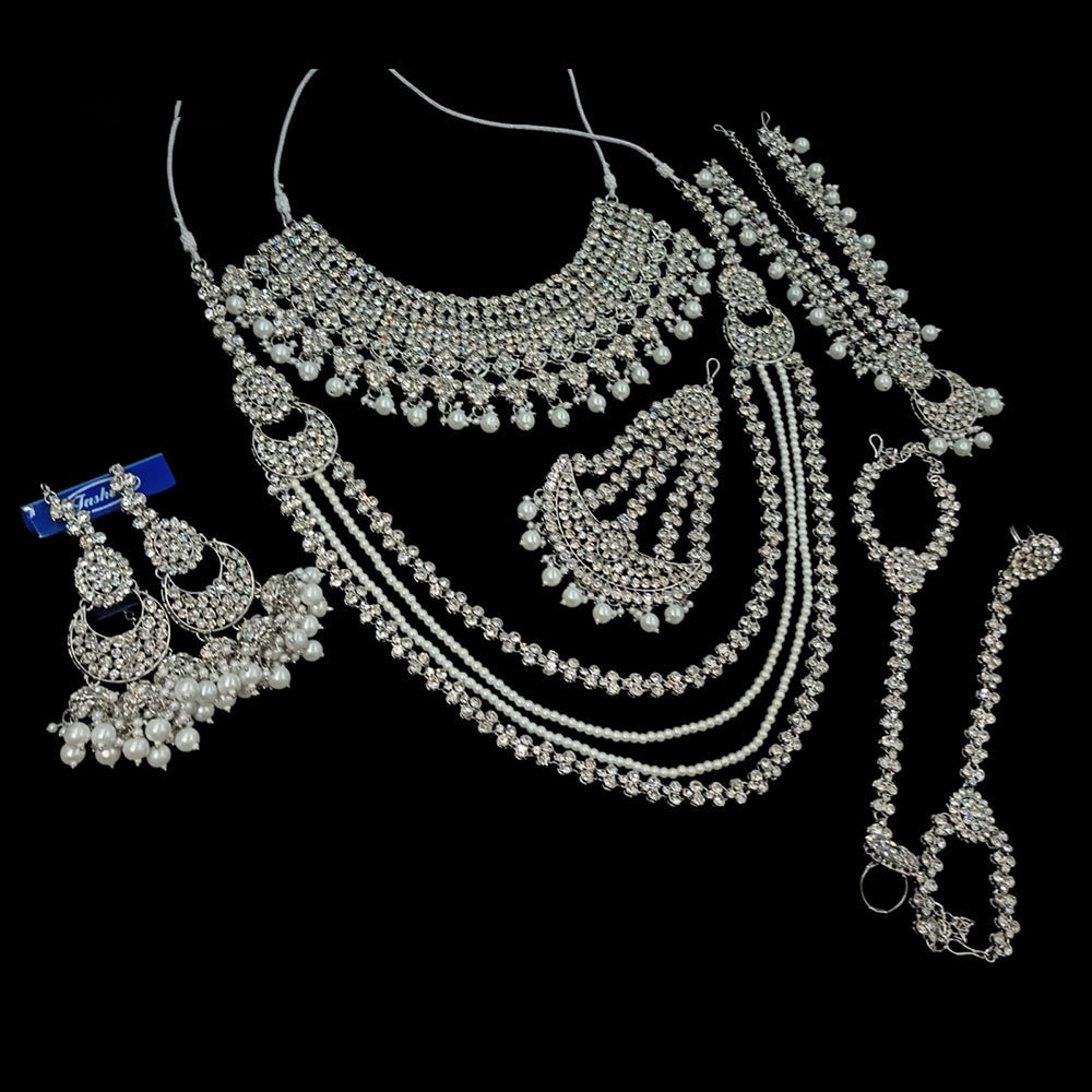NAFJ Grand Austrian Stone Wedding Special Beaded Bridal Set