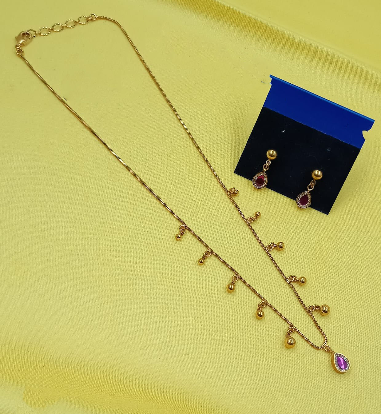NAFJ Royal Pota Stone And Pearl Necklace Set